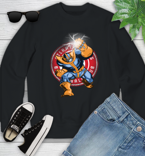 Atlanta Hawks NBA Basketball Thanos Avengers Infinity War Marvel Youth Sweatshirt