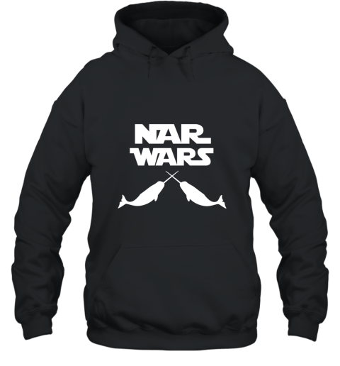 Parody Nar Wars T Shirt Funny Narwhal T Shirt Hooded
