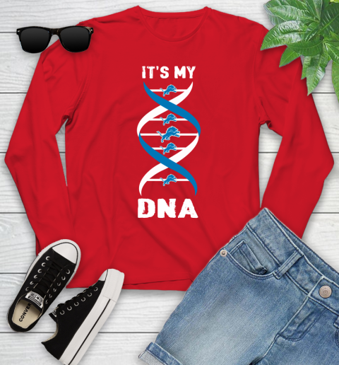 Detroit Lions NFL Football It's My DNA Sports Youth Long Sleeve 11