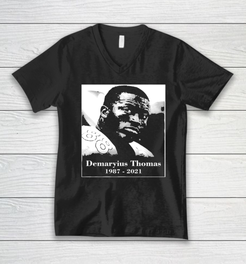 Demaryius Thomas 1987 2021 RIP V-Neck T-Shirt
