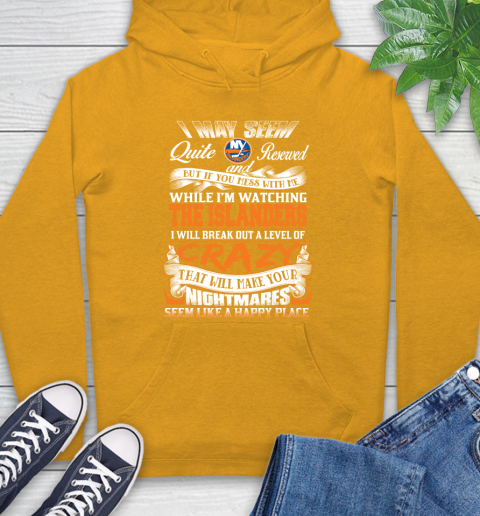 New York Islanders NHL Hockey Don't Mess With Me While I'm Watching My Team Hoodie 2
