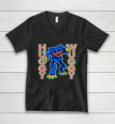 Huggy Wuggy For Poppy Playtime Horror Game V-Neck T-Shirt