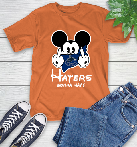 NHL Vancouver Canucks Haters Gonna Hate Mickey Mouse Disney Hockey T Shirt T-Shirt 4