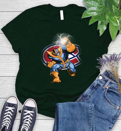 Montreal Canadiens NHL Hockey Thanos Avengers Infinity War Marvel Women's T-Shirt 6