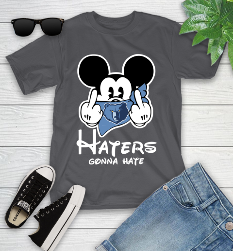 NBA Memphis Grizzlies Haters Gonna Hate Mickey Mouse Disney Basketball T Shirt Youth T-Shirt 6