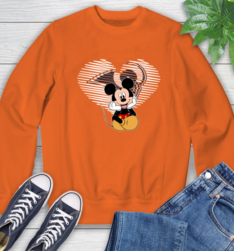 NFL Los Angeles Rams The Heart Mickey Mouse Disney Football T Shirt_000 Sweatshirt 3