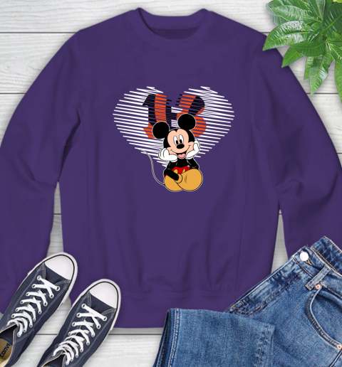 NFL Cincinnati Bengals The Heart Mickey Mouse Disney Football T Shirt_000 Sweatshirt 4