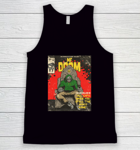 MF Doom Shirt  ALL CAPS MF COMIC Tank Top