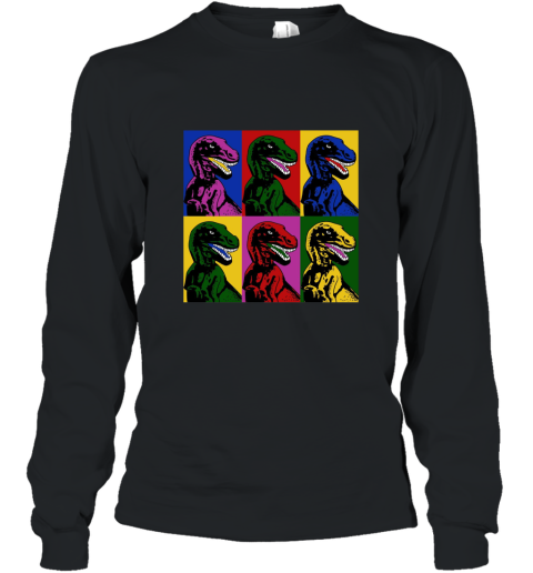 Dinosaur Pop Art T Shirt T Rex Shirt Long Sleeve