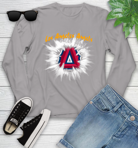 Los Angeles Angels MLB Baseball Adoring Fan Rip Sports Youth Long Sleeve 5