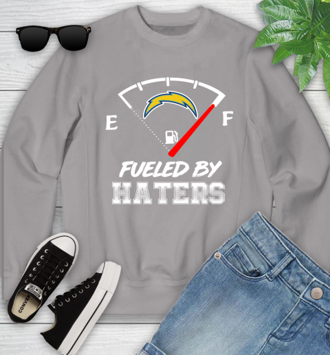 San Diego Chargers NFL Football Fueled By Haters Sports Youth Sweatshirt 3