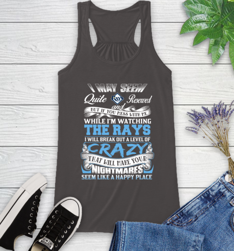 Tampa Bay Rays MLB Baseball Don't Mess With Me While I'm Watching My Team Racerback Tank 11
