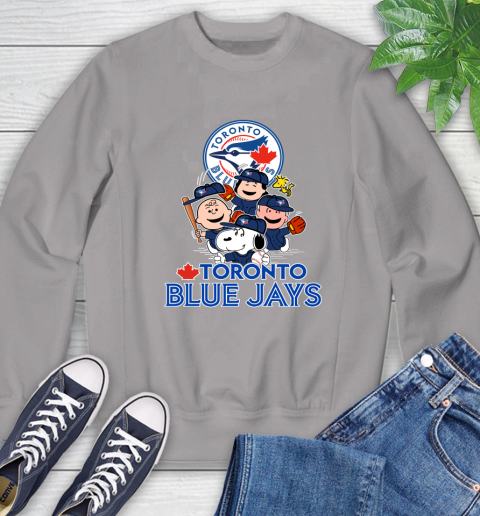 MLB Toronto Blue Jays Snoopy Charlie Brown Woodstock The Peanuts Movie Baseball T Shirt_000 Sweatshirt 5