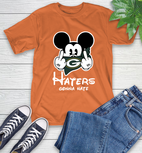 NFL Green Bay Packers Haters Gonna Hate Mickey Mouse Disney Football T Shirt_000 T-Shirt 4