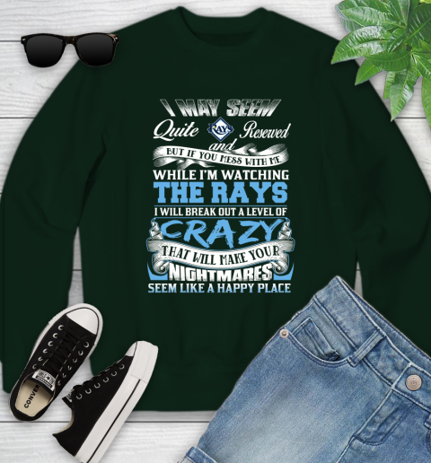Tampa Bay Rays MLB Baseball Don't Mess With Me While I'm Watching My Team Youth Sweatshirt 9
