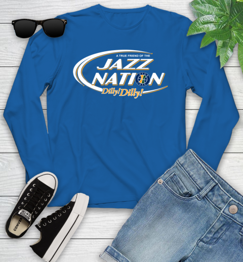 NBA A True Friend Of The Utah Jazz Dilly Dilly Basketball Sports Youth Long Sleeve 10