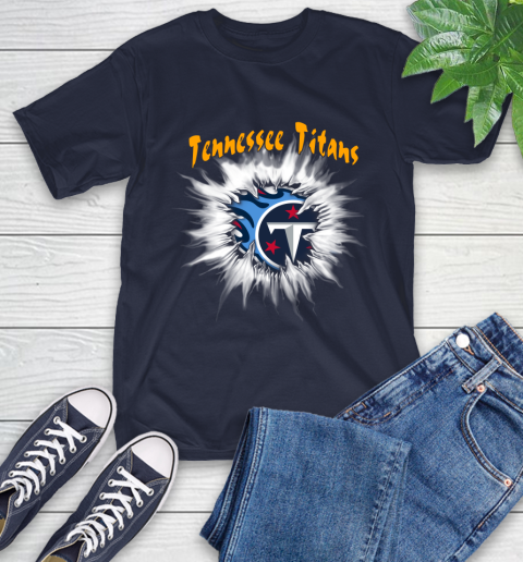 Tennessee Titans NFL Football Adoring Fan Rip Sports T-Shirt 3