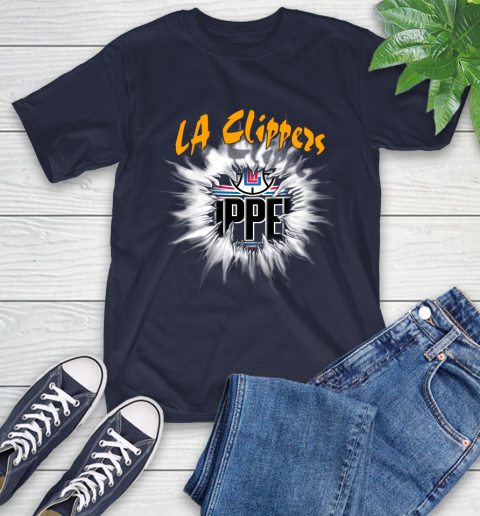 LA Clippers NBA Basketball Rip Sports T-Shirt 3