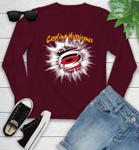 Carolina Hurricanes NHL Hockey Adoring Fan Rip Sports Youth Long Sleeve 6