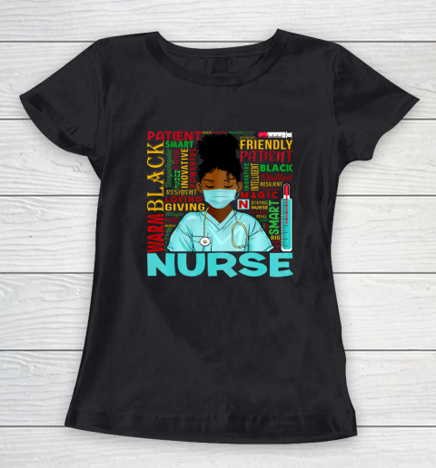 Black Nurse CNA RN 2022 Costume Black History Month Gifts Women's T-Shirt