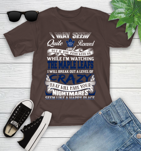 Toronto Maple Leafs NHL Hockey Don't Mess With Me While I'm Watching My Team Youth T-Shirt 7