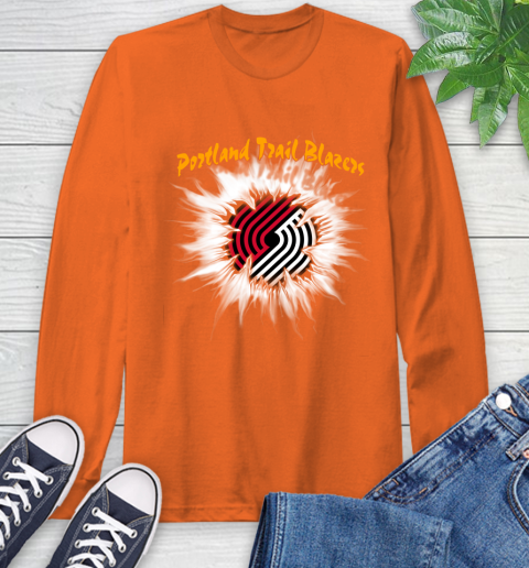 Portland Trail Blazers NBA Basketball Rip Sports Long Sleeve T-Shirt 4