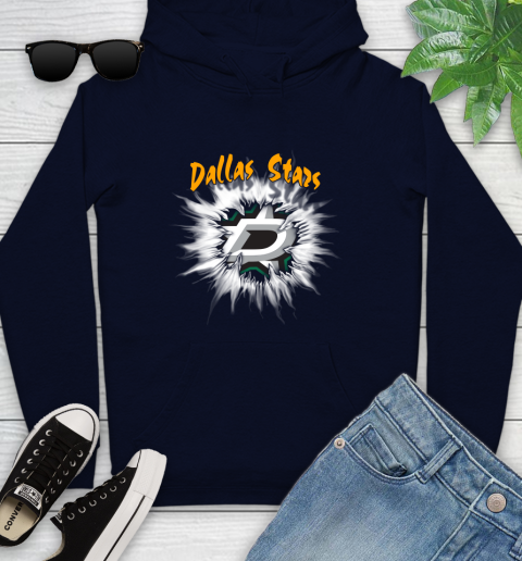 Dallas Stars NHL Hockey Adoring Fan Rip Sports Youth Hoodie 3