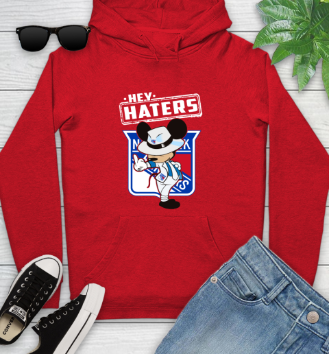 NHL Hey Haters Mickey Hockey Sports New York Rangers Youth Hoodie 12