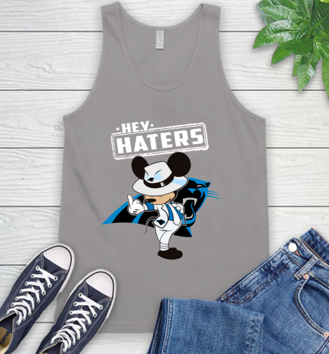 NFL Hey Haters Mickey Football Sports Carolina Panthers Tank Top 3