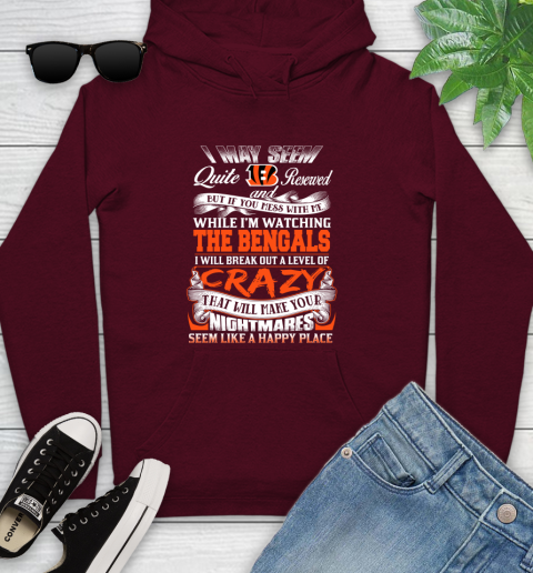 Cincinnati Bengals NFL Football Don't Mess With Me While I'm Watching My Team Youth Hoodie - Image 8