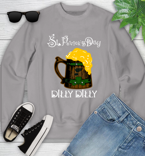 NHL St.Louis Blues St Patrick's Day Dilly Dilly Beer Hockey Sports Youth Sweatshirt 3