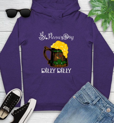 NHL New York Rangers St Patrick's Day Dilly Dilly Beer Hockey Sports Youth Hoodie 5