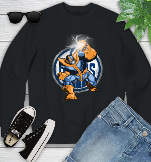 Edmonton Oilers NHL Hockey Thanos Avengers Infinity War Marvel Youth Sweatshirt