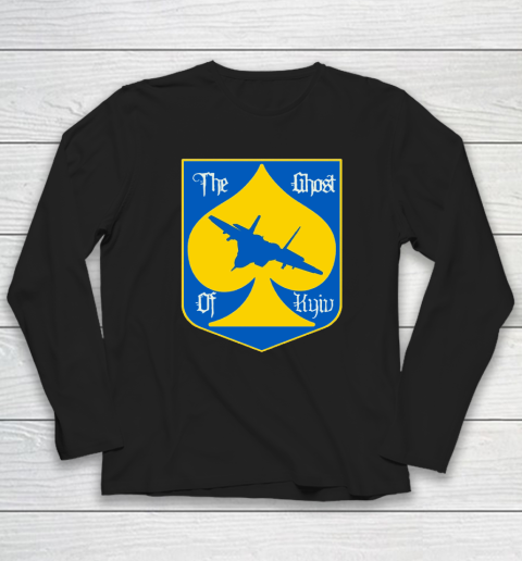 The Ghost Of Kyiv Shirt Stand With Ukraine Long Sleeve T-Shirt