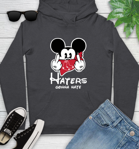 MLB Boston Red Sox Haters Gonna Hate Mickey Mouse Disney Baseball T Shirt_000 Youth Hoodie 8