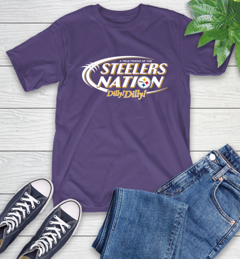 NFL A True Friend Of The Pittsburgh Steelers Dilly Dilly Football Sports T-Shirt 5