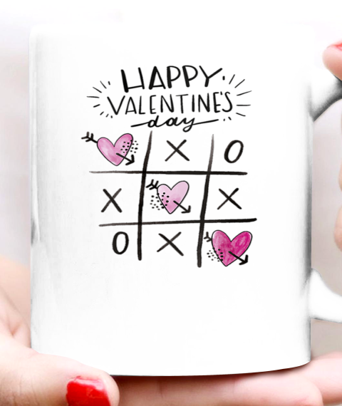 Love Happy Valentine Day Heart Lovers Couples Gifts Pajamas Ceramic Mug 11oz