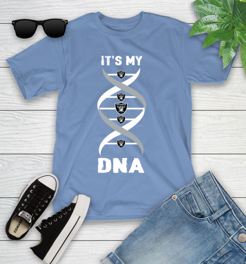 Oakland Raiders NFL Football It's My DNA Sports Youth T-Shirt 15