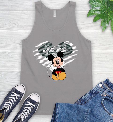 NFL New York Jets The Heart Mickey Mouse Disney Football T Shirt_000 Tank Top 3