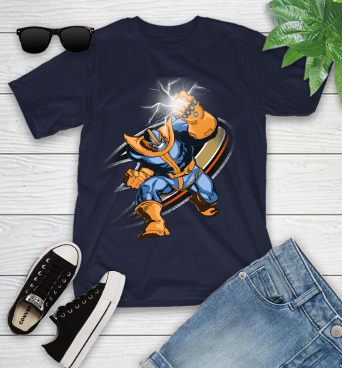 Anaheim Ducks NHL Hockey Thanos Avengers Infinity War Marvel Youth T-Shirt 2