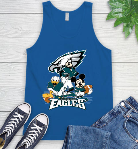 NFL Philadelphia Eagles Mickey Mouse Donald Duck Goofy Football Shirt Tank Top 4