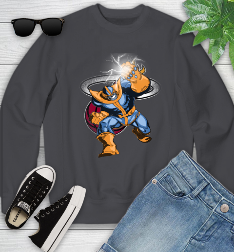 Miami Heat NBA Basketball Thanos Avengers Infinity War Marvel Youth Sweatshirt 5