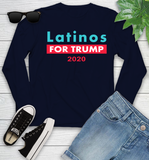 Latinos Trump 2020 Youth Long Sleeve 3