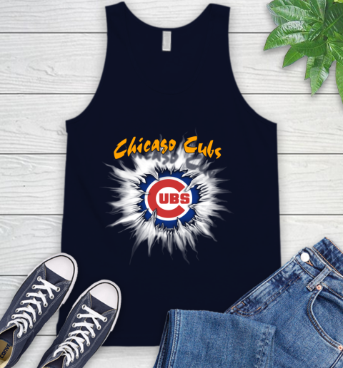 Chicago Cubs MLB Baseball Adoring Fan Rip Sports Tank Top 2