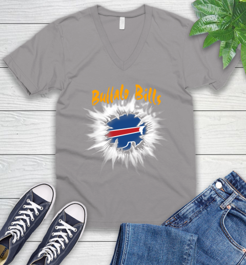 Buffalo Bills NFL Football Adoring Fan Rip Sports V-Neck T-Shirt 3
