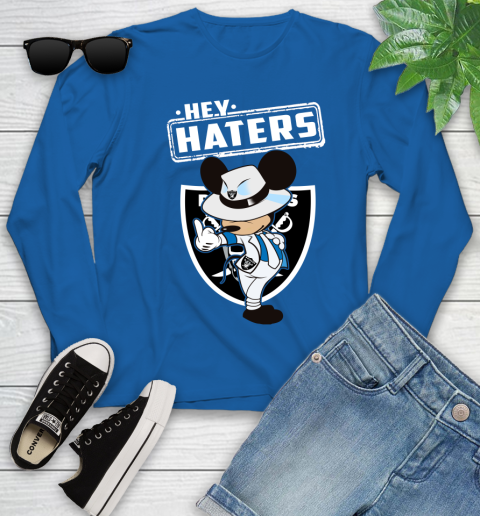 NFL Hey Haters Mickey Football Sports Oakland Raiders Youth Long Sleeve 10