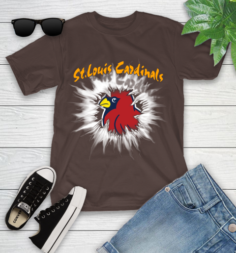 St.Louis Cardinals MLB Baseball Adoring Fan Rip Sports Youth T-Shirt 7