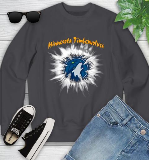 Minnesota Timberwolves NBA Basketball Rip Sports Youth Sweatshirt 5