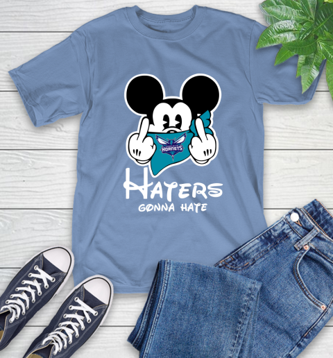 NBA Charlotte Hornets Haters Gonna Hate Mickey Mouse Disney Basketball T Shirt T-Shirt 12