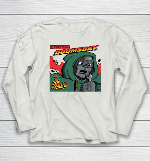 MF Doom Shirt  One Beer Long Sleeve T-Shirt 7
